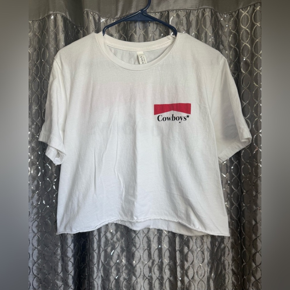Cowboy’s White Crop Top size L